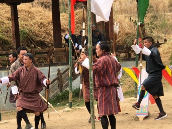 Archery tournament in Thimphu