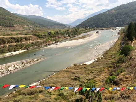 Hanging bridge Punakha