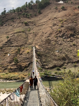 Hanging bridge Punakha